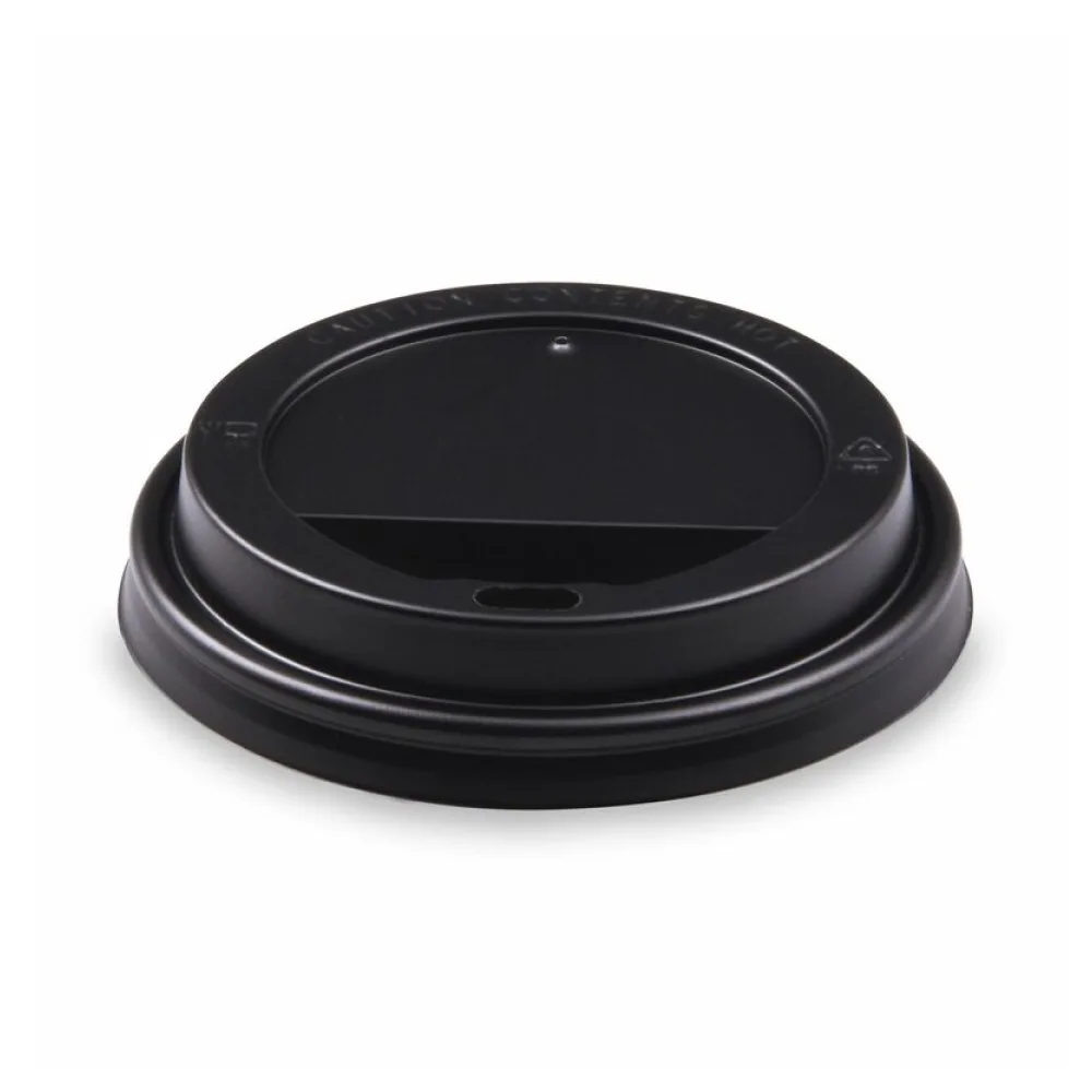 Domdeckel schwarz für Pappbecher und Mehrwegbecher mit O 90mm, 100 Stk. – Bild 2