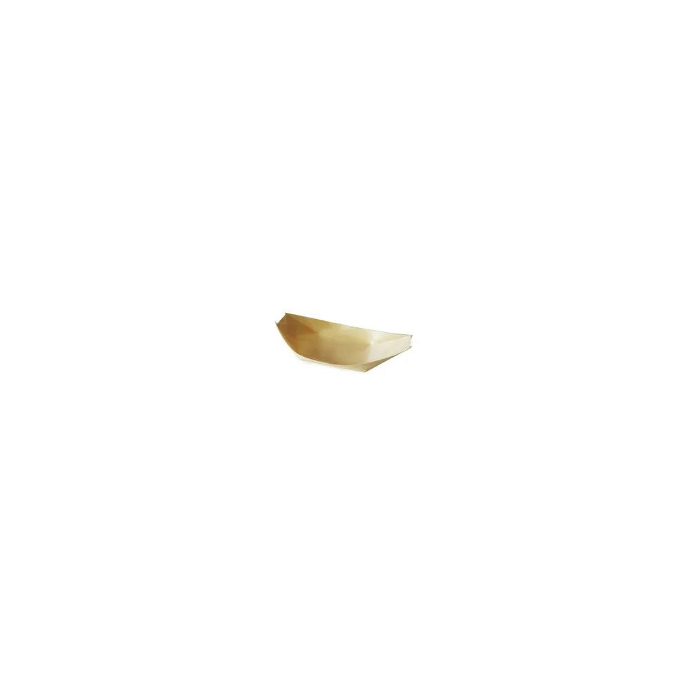 Fingerfood-Schale aus Holz schiffchenförmig 16,5 x 8,5 cm, 100 Stk.