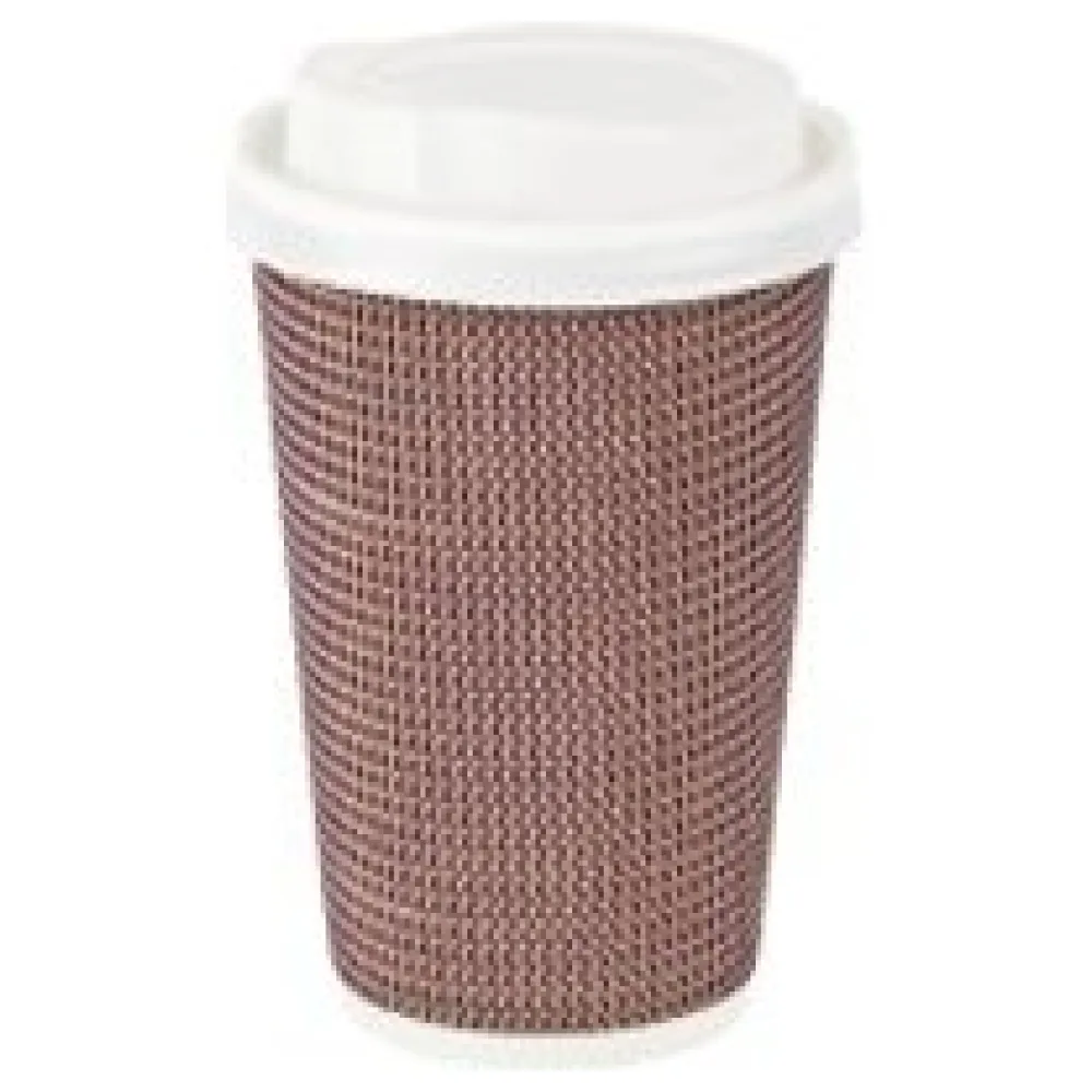 Premium Doppelwand Kaffeebecher CoffeeToGo mit Trinkdeckel 400/510ml, 100 Stk. – Bild 3