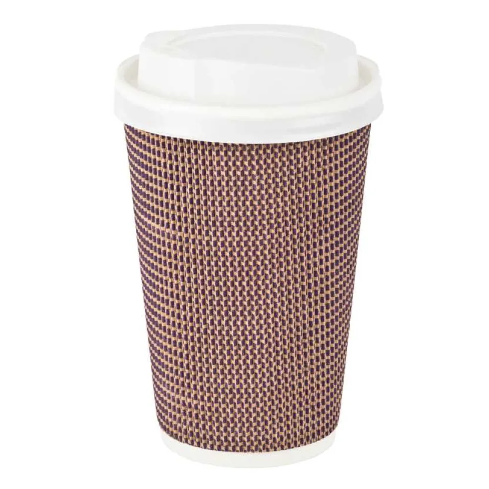 Premium Doppelwand Kaffeebecher CoffeeToGo mit Trinkdeckel 400/510ml, 100 Stk. – Bild 2