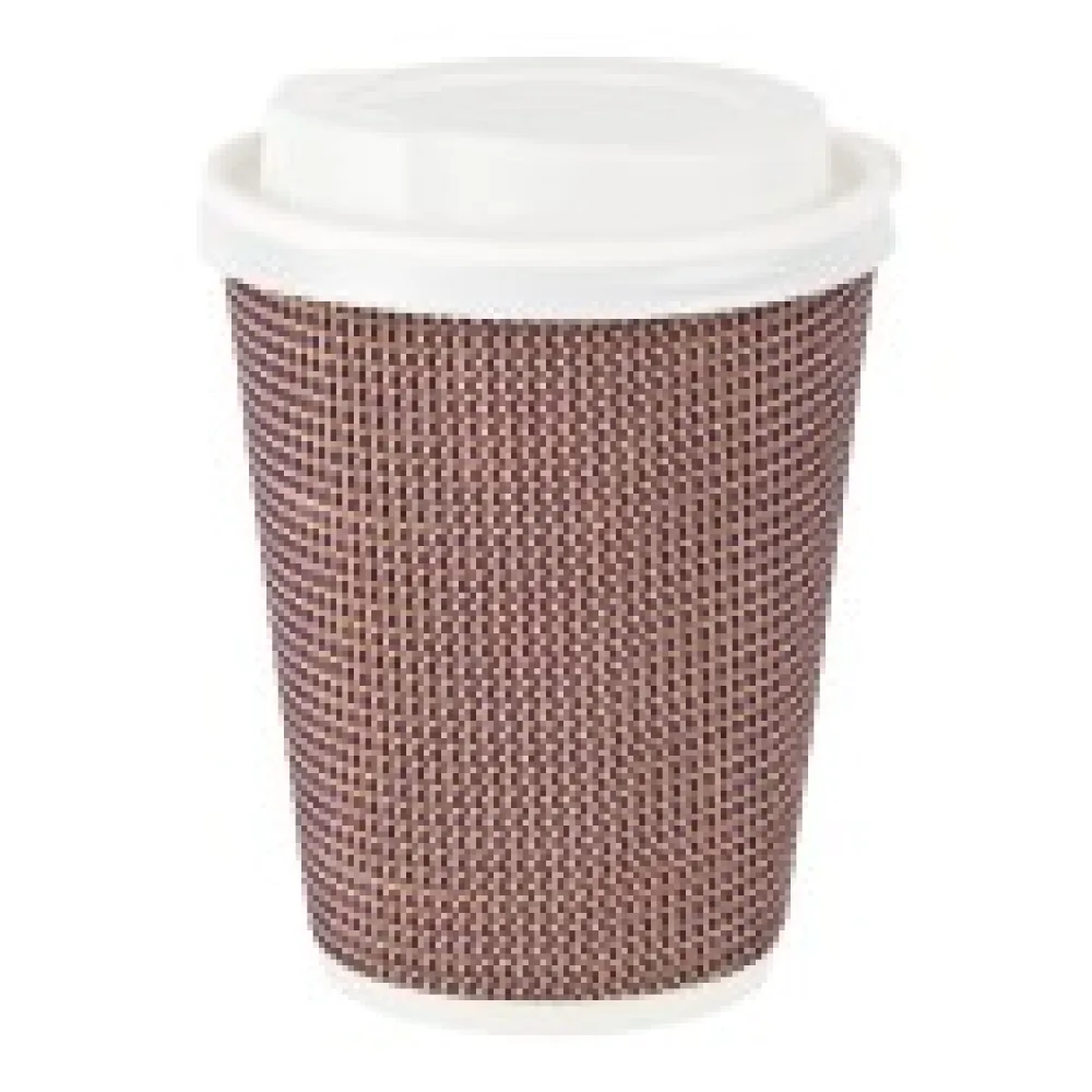 Premium Doppelwand Kaffeebecher CoffeeToGo mit Trinkdeckel 300/420ml, 100 Stk.