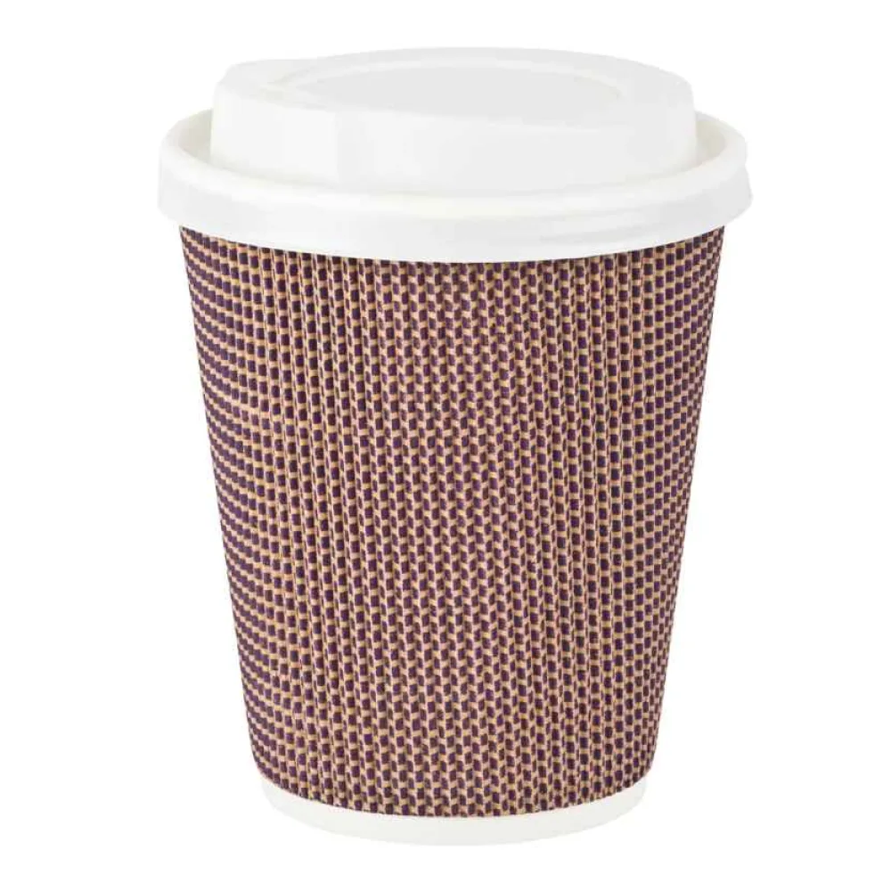 Premium Doppelwand Kaffeebecher CoffeeToGo mit Trinkdeckel 200/280ml, 100 Stk. – Bild 2