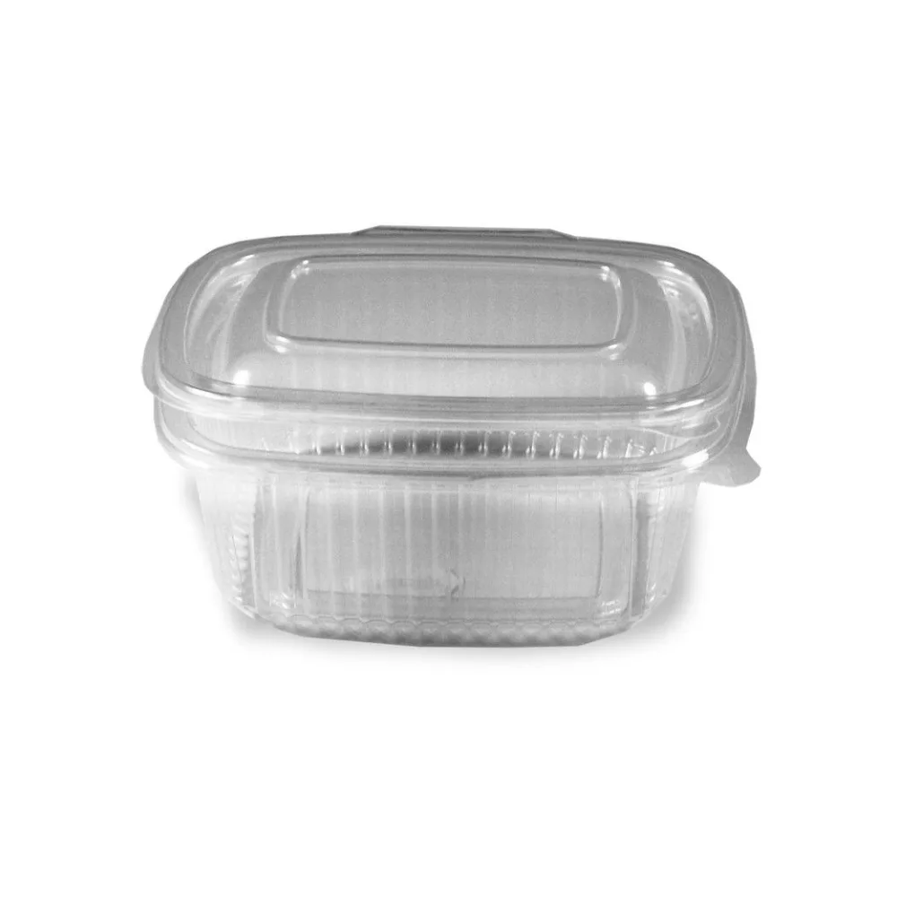 Feinkostbecher klar mit angehängtem Deckel 500 ml PP, 50 Stk. – Bild 2