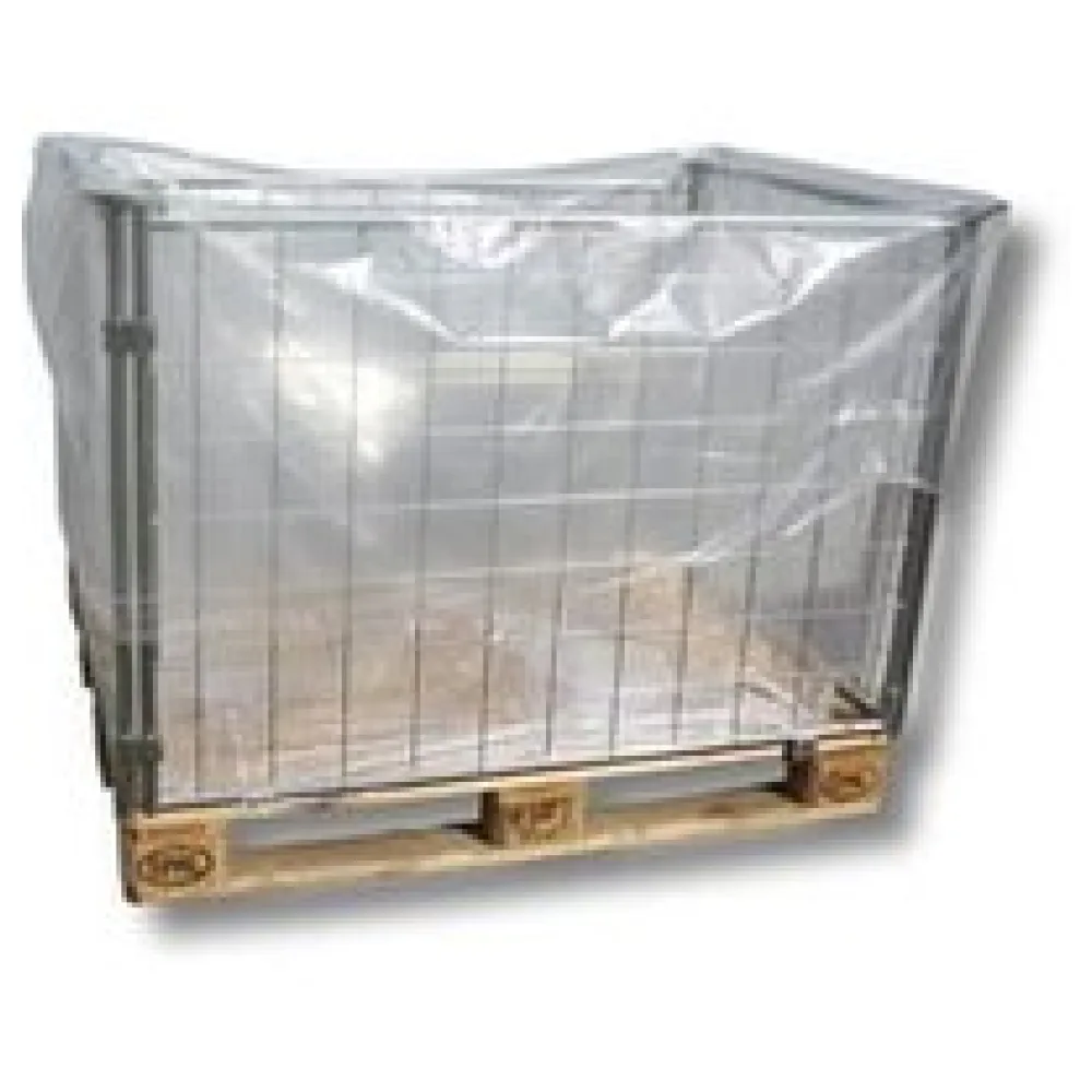 Seitenfaltensack 1250+850x1850 mm, LDPE hoch transparent, 40my – Bild 3