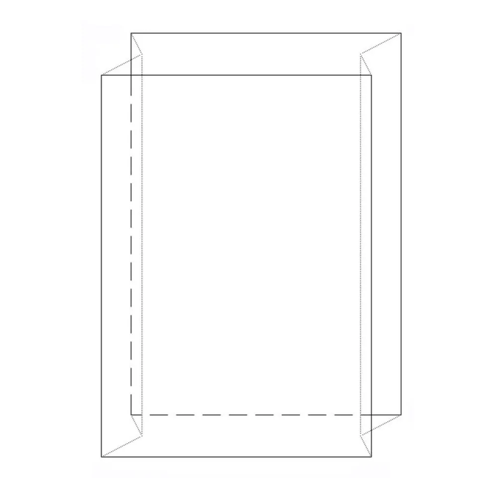 Seitenfaltensack 1250+850 x 2100 mm, LDPE transluzent, 100my – Bild 2