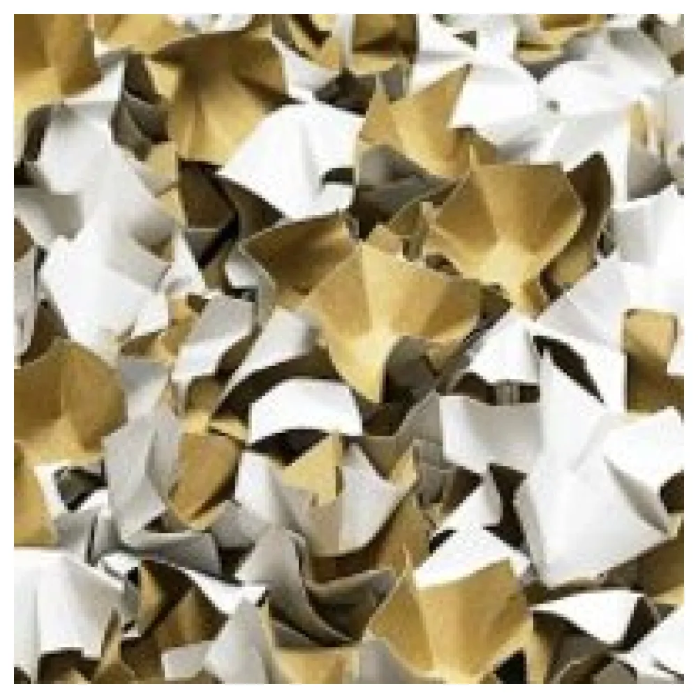 DECOFILL dekorative Papier-Verpackungschips Polsterchips, weiß, 400 Liter – Bild 3