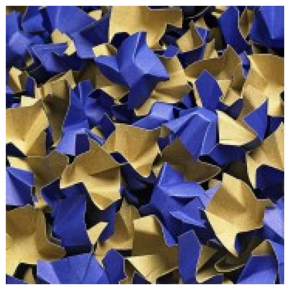 DECOFILL dekorative Papier-Verpackungschips Polsterchips, blau, 400 Liter
