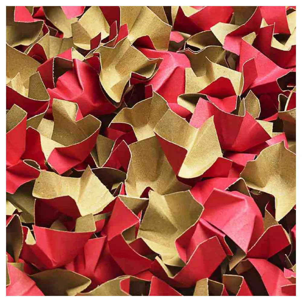 DECOFILL dekorative Papier-Verpackungschips Polsterchips, rot, 400 Liter – Bild 2
