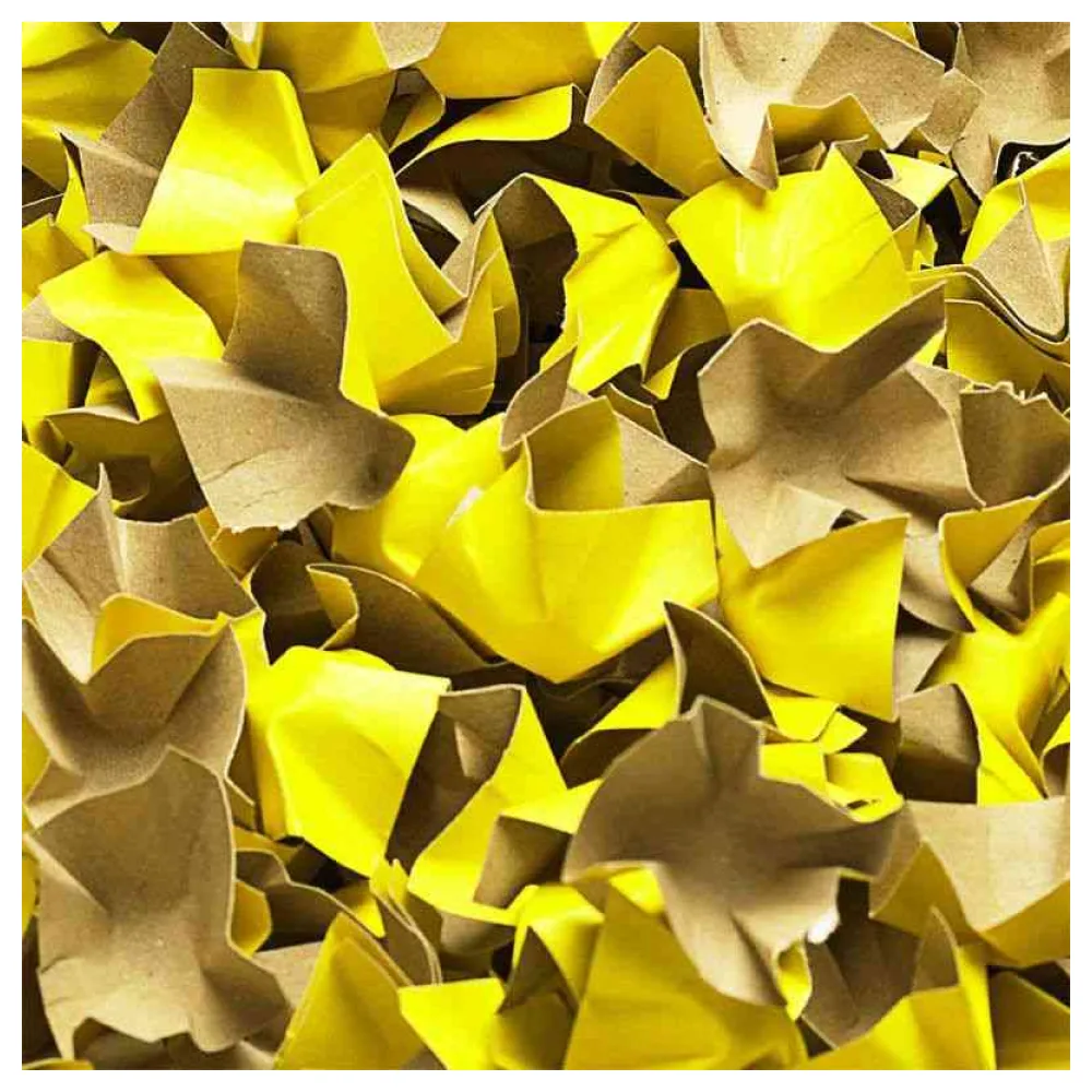 DECOFILL dekorative Papier-Verpackungschips Polsterchips, gelb, 400 Liter – Bild 2