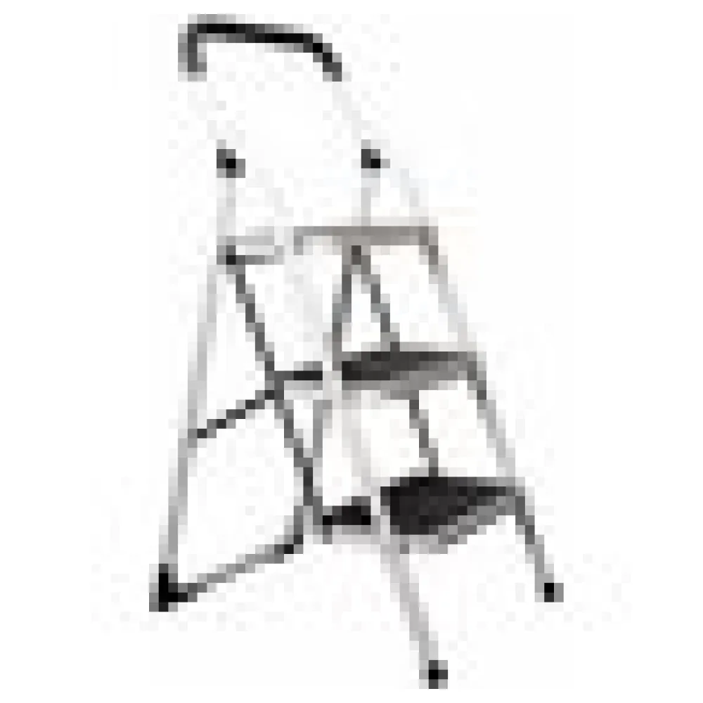 Premium 3-Stufen Haushaltsleiter Stehleiter Klappleiter 113cm aus Stahl – Bild 4