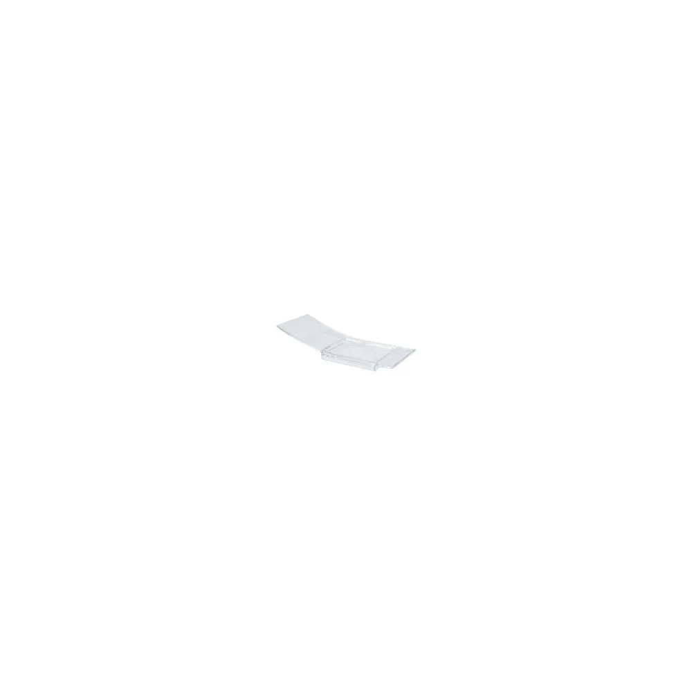 Fingerfood gebogener Teller 40 x 100 x 21 mm, PS transparent 24 Stk.