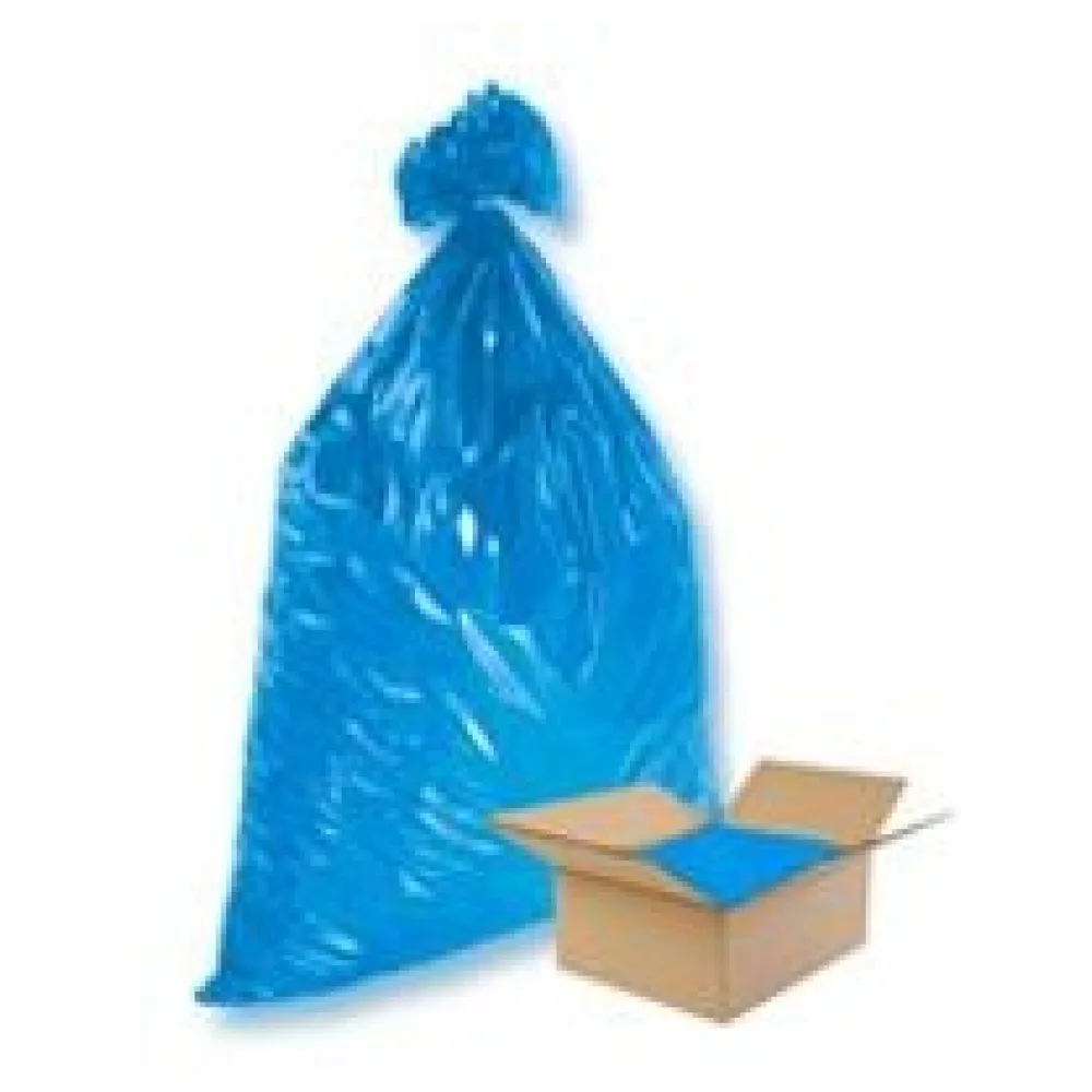 LDPE-Seitenfalten-Müllsäcke 240 L, 650 + 550 x 1350 mm, Typ 100 = 85 my, 50 Stk. – Bild 3