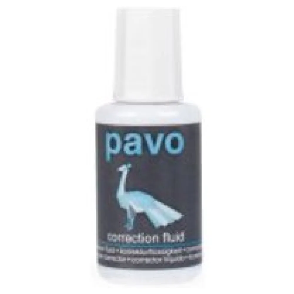 PAVO Korrekturflüssigkeit mit Pinsel schnelltrocknend 20 ml – Bild 3