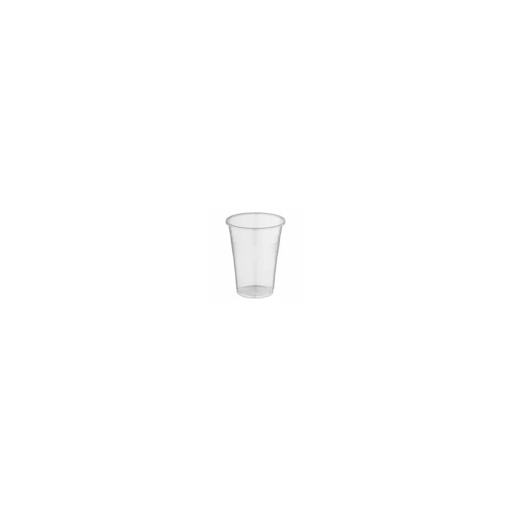 Trinkbecher klar mit Eichstrich bei 0,25l und 0,3l | 250ml 300ml aus PP, 50 Stk.