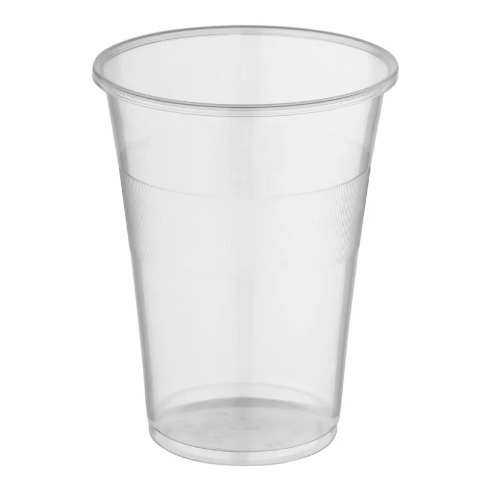 Trinkbecher klar mit Eichstrich bei 0,25l und 0,3l | 250ml 300ml aus PP, 50 Stk. – Bild 2