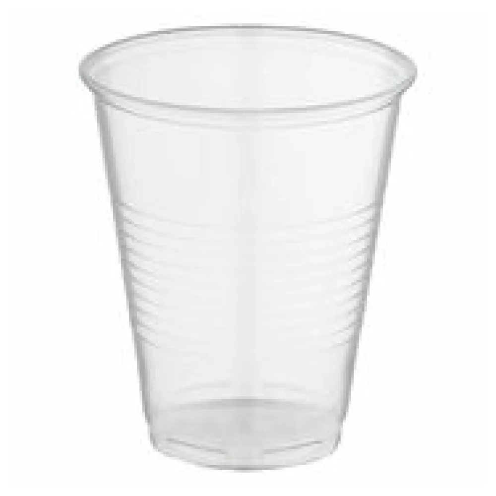 Trinkbecher klar mit Eichstrich 0,3 l, 300ml, PP, stabil, O 95 mm, 50 Stk.
