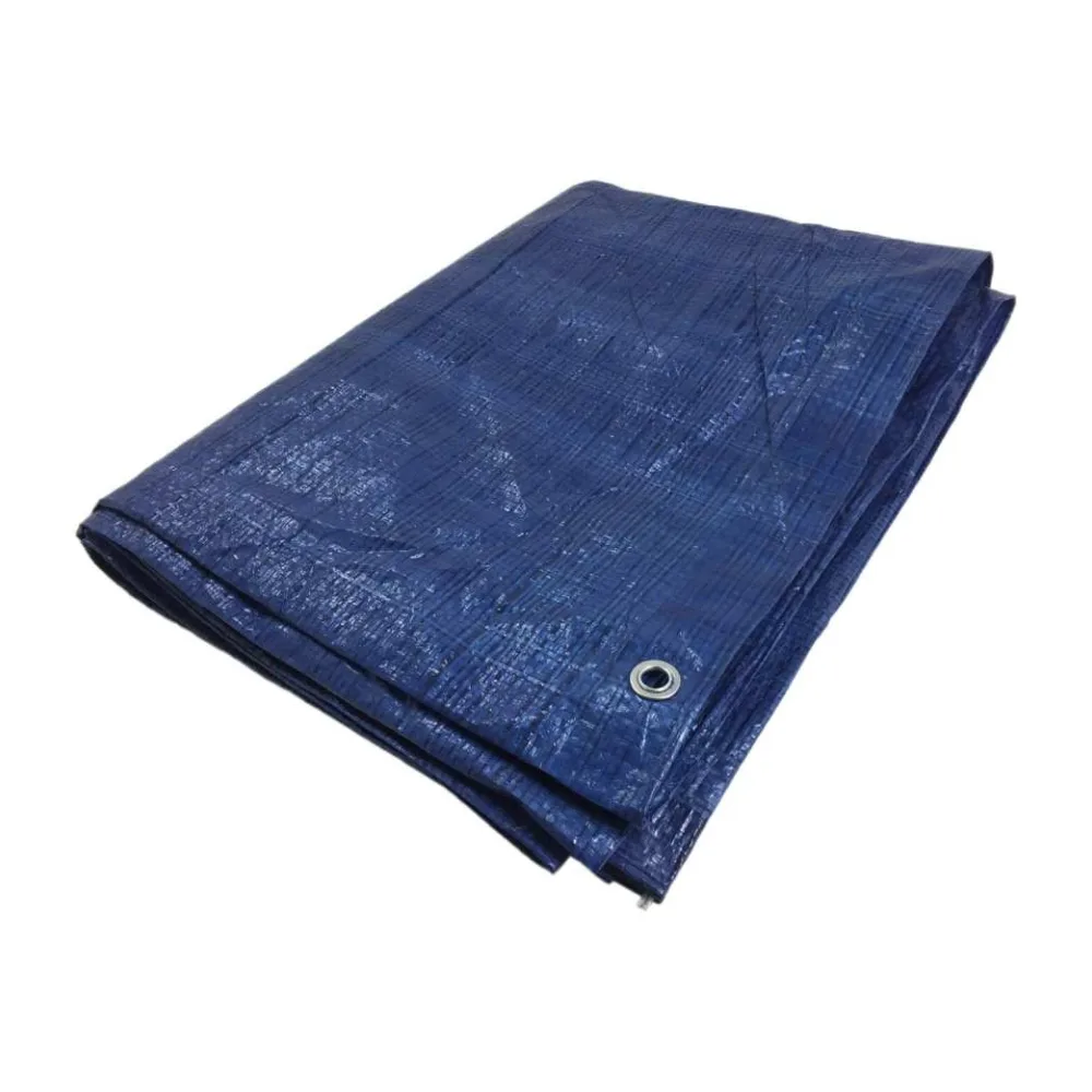 Gewebeplane Abdeckplane Schutzplane 8 x 10 m blau PE reißfest wasserdicht – Bild 2