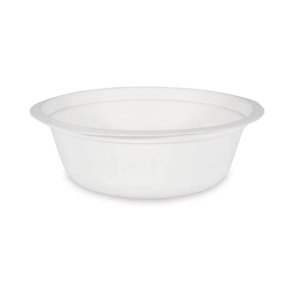 Bio Suppenteller Salatschalen Schale rund Zuckerrohr 500ml O15.5 x 5.5cm 50 Stk. – Bild 2