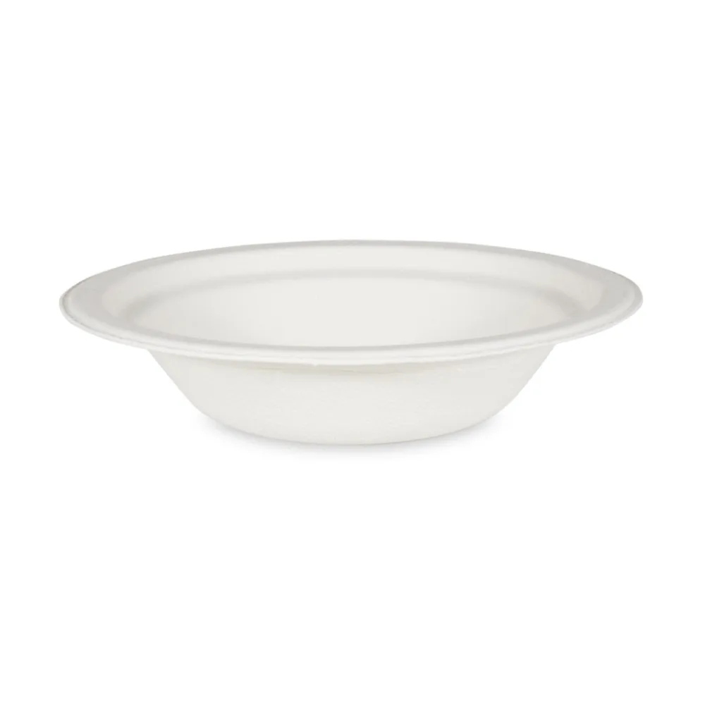 Bio Suppenteller Salatschalen Schale rund Zuckerrohr 400ml O 18 x 4 cm, 50 Stk. – Bild 2