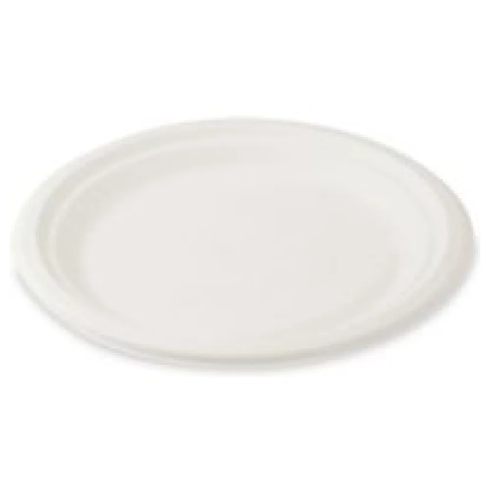 Bio Grillteller Fleischteller rund aus Zuckerrohr Bagasse O 22 cm, 50 Stk. – Bild 3