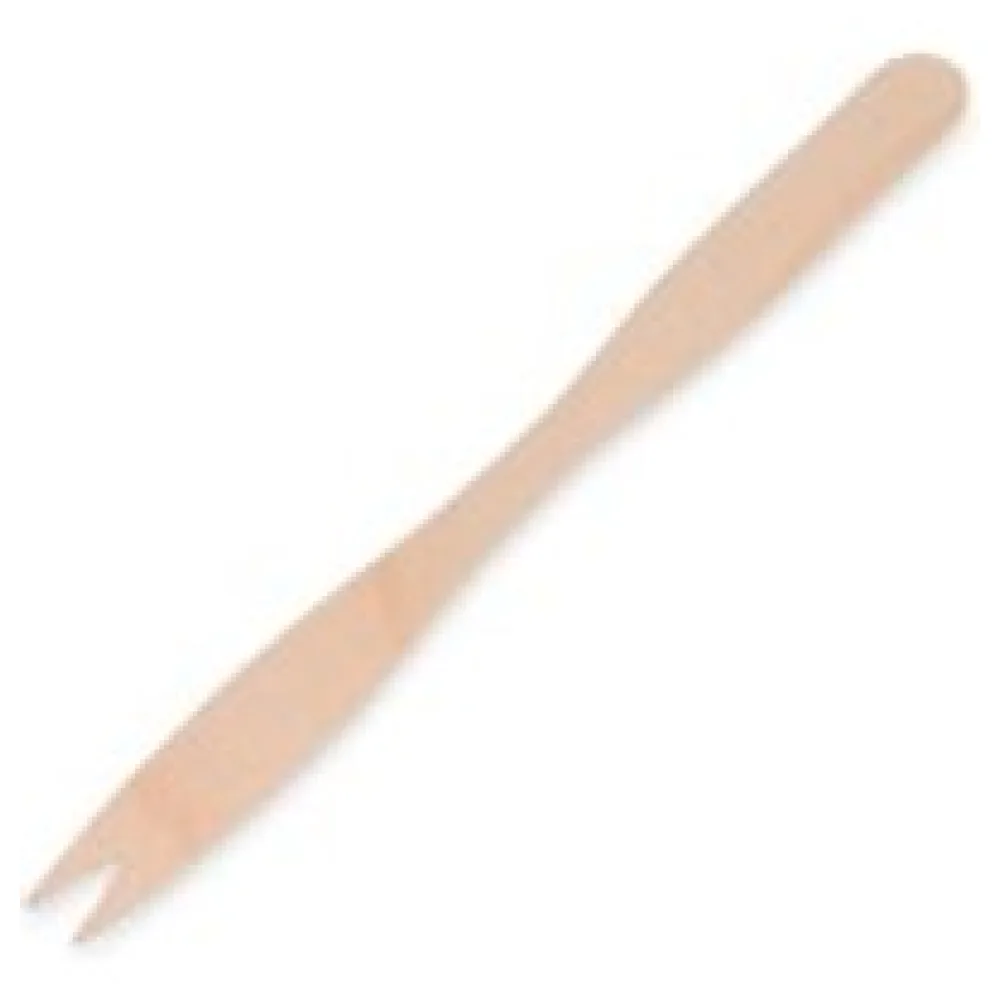 Holz Pommes-Frites Gabel, Snackgabel, Schaschlikgabeln, 140mm, robust, 500 Stk. – Bild 3