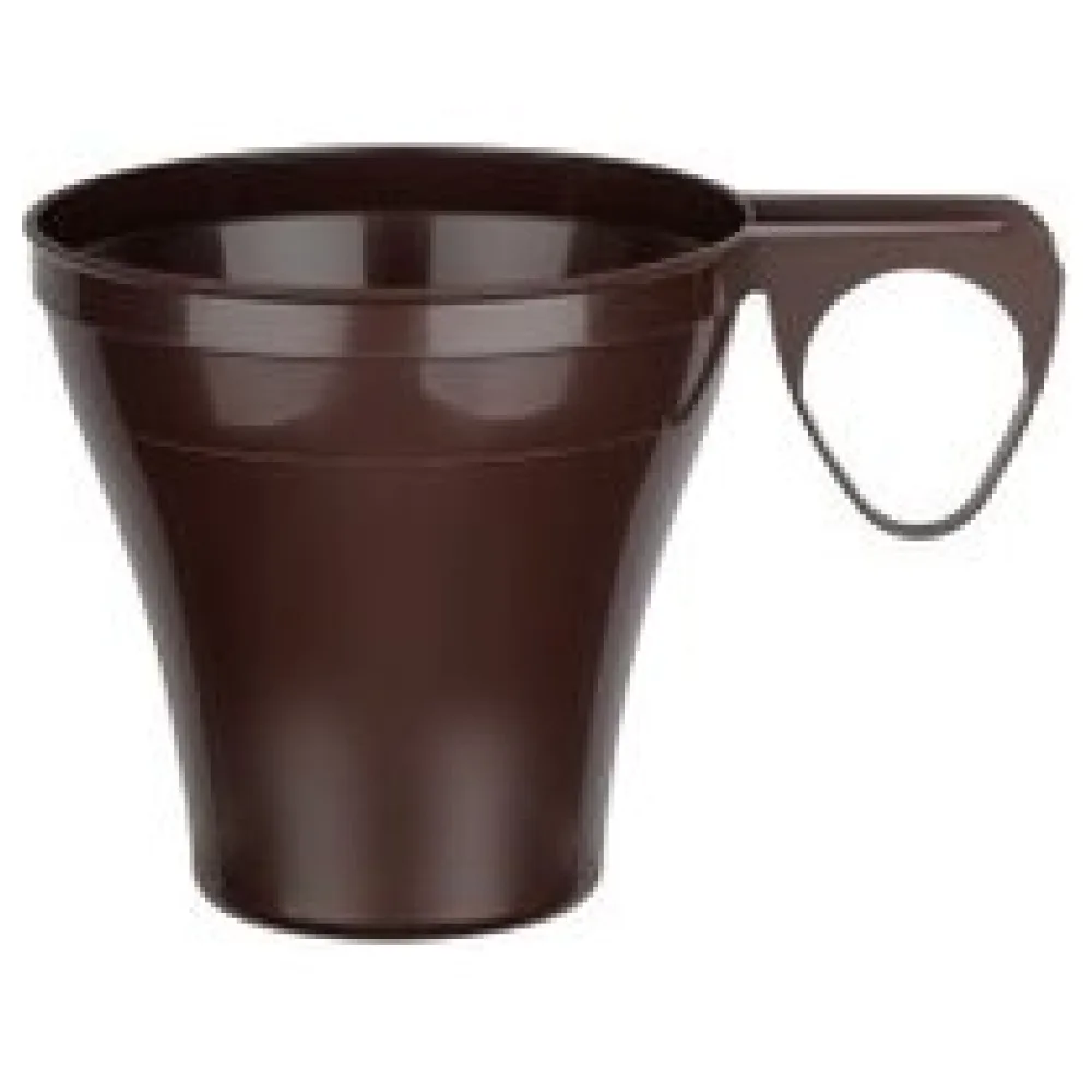 Premium Espressotasse Henkeltasse Kaffeetasse 8cl | 80ml braun PS, 40 Stk. – Bild 3