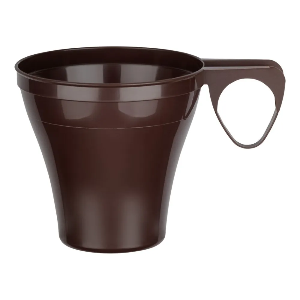 Premium Espressotasse Henkeltasse Kaffeetasse 8cl | 80ml braun PS, 40 Stk. – Bild 2