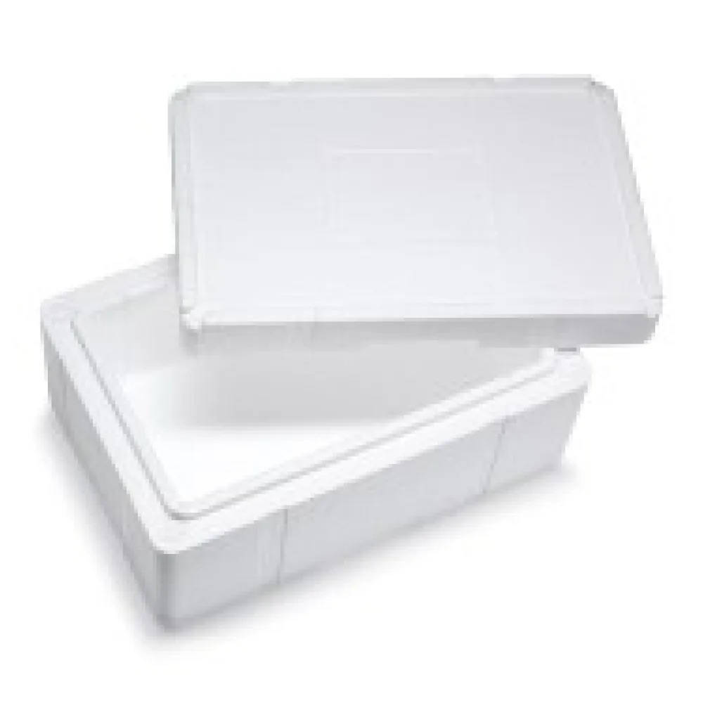 Isolierboxen mit Deckel aus Styropor EPS, 596 x 396 x 277 mm, 25 Liter