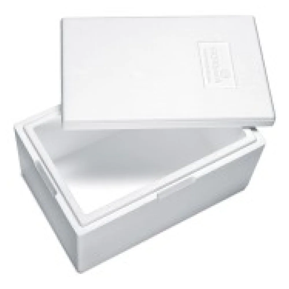 Isolierboxen mit Deckel aus Styropor rEPS, 580 x 380 x 285 mm, 30,6 Liter