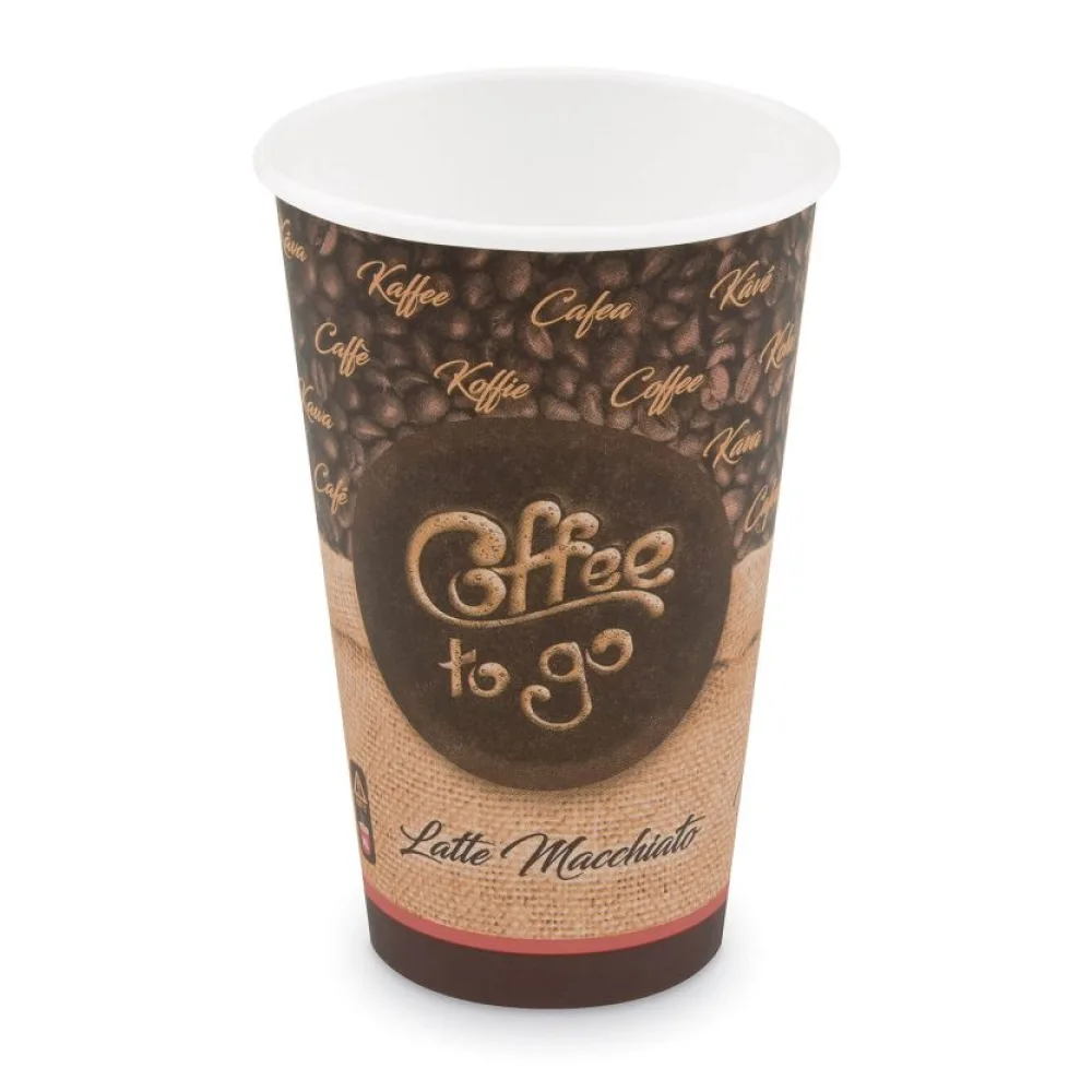 Kaffeebecher XL 'Coffee To Go' Latte Macchiato, Cappuccino 400ml 510ml, 50 Stk. – Bild 2