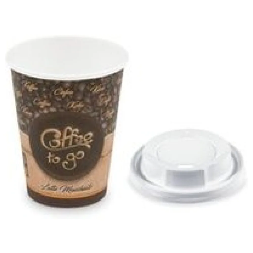 Kaffeebecher L 'Latte Macchiato To Go' mit Trinkdeckel 350 ml 420 ml 100 Stk. – Bild 3