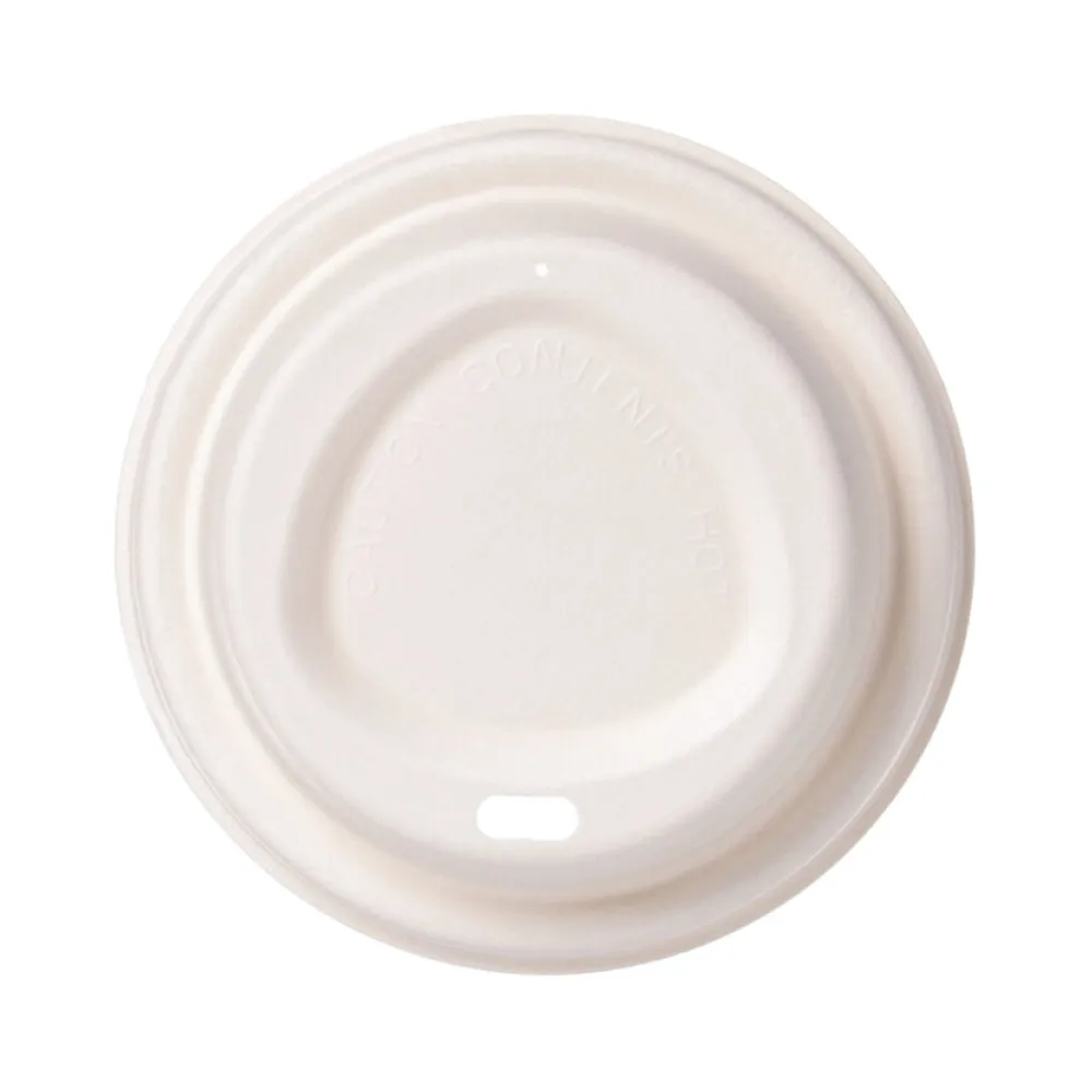 Domdeckel aus Papier für BIO Heißgetränkebecher Coffee to go 80mm O, 50 Stk. – Bild 2