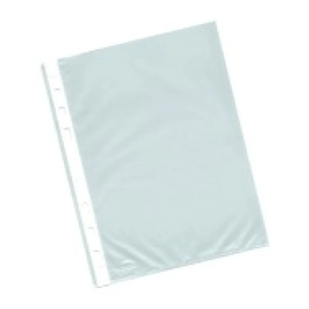Prospekthüllen A5, Business, oben offen, transparent/genarbt, 60 my, 100 Stk.