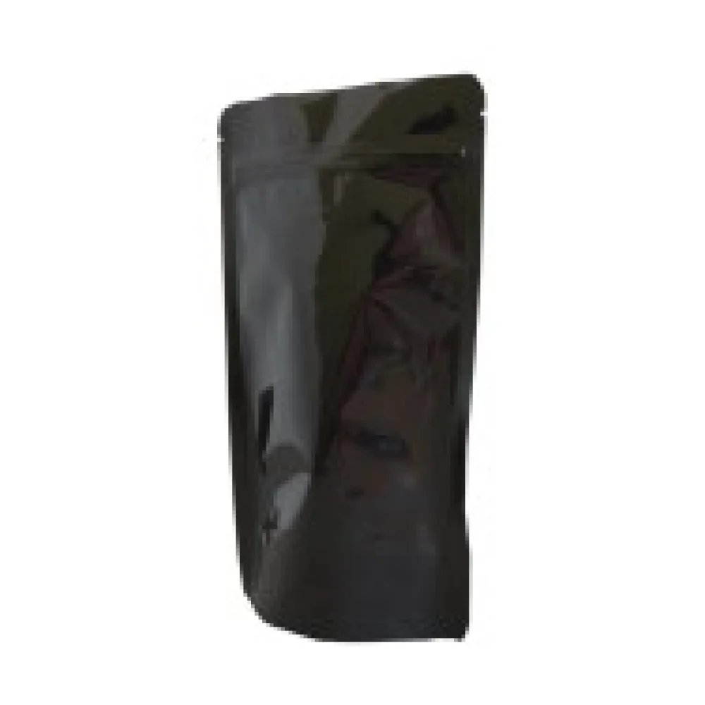 Standbodenbeutel PET schwarz glänzend 160x270x80mm, 750ml, 500 Stk.
