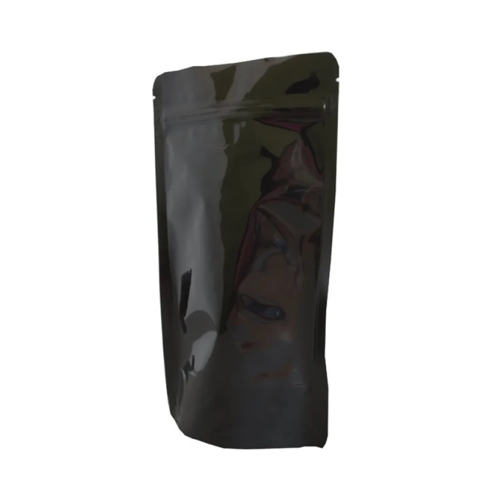Standbodenbeutel PET schwarz glänzend 180x290x90mm, 1000ml, 500 Stk. – Bild 2