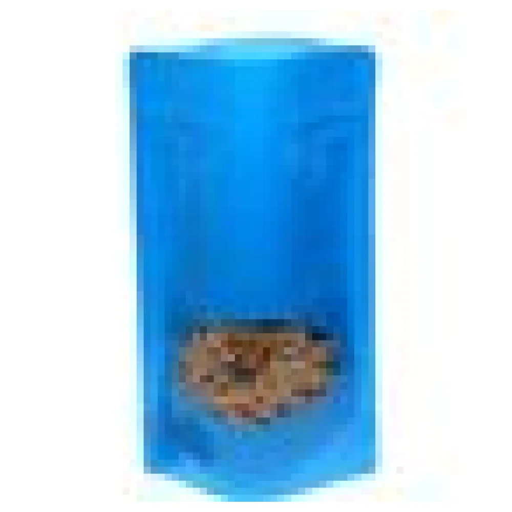 Standbodenbeutel PET blau glänzend, mit Fenster, 160x270x80mm, 750 ml, 500 Stk. – Bild 4