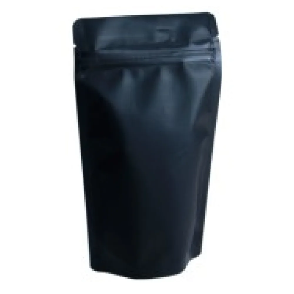 Standbodenbeutel PET schwarz matt, 130 x 225 x 70mm, 500ml, 500 Stk.