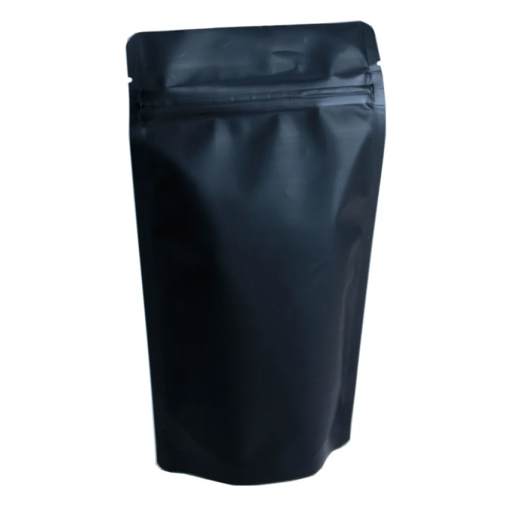 Standbodenbeutel PET schwarz matt, 130 x 225 x 70mm, 500ml, 500 Stk. – Bild 2
