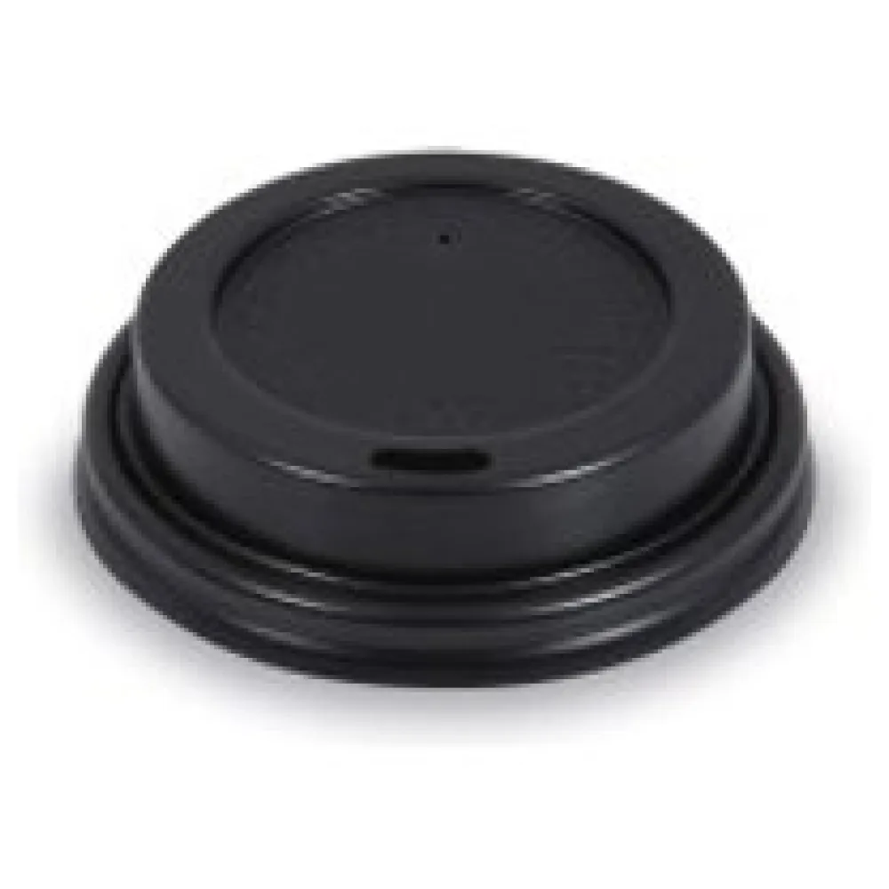 Domdeckel schwarz für Pappbecher mit O 73mm, 100 Stk. – Bild 3