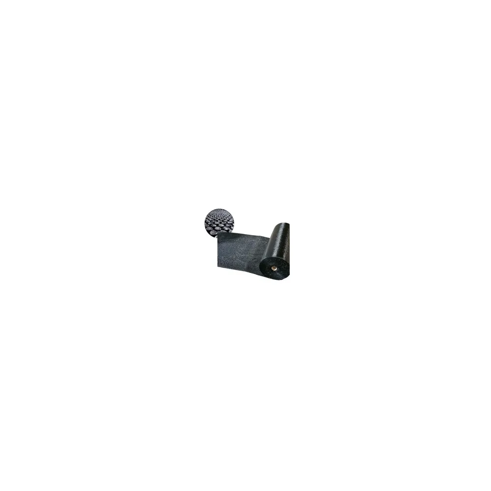Luftpolsterfolie 120cm x 10m, schwarz blickdicht, 100my