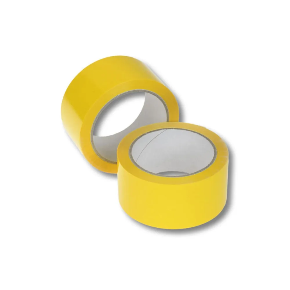 Klebeband Packband PP Acrylatkleber geräuscharm 50mm/66m, gelb – Bild 2