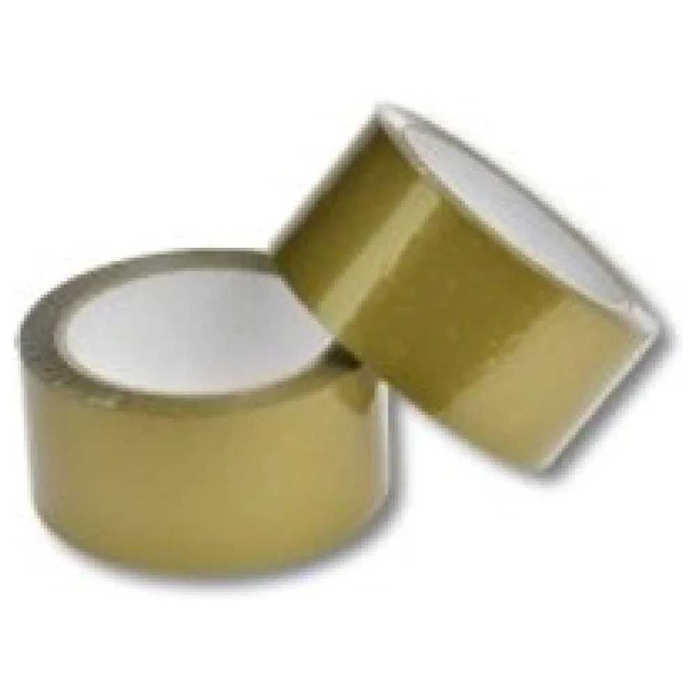 Klebeband Packband PP Acrylatkleber geräuscharm 50mm/66m, gold – Bild 3