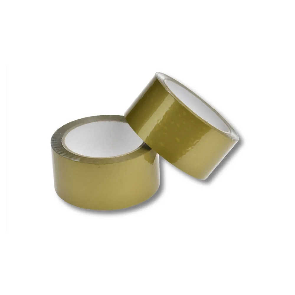 Klebeband Packband PP Acrylatkleber geräuscharm 50mm/66m, gold – Bild 2