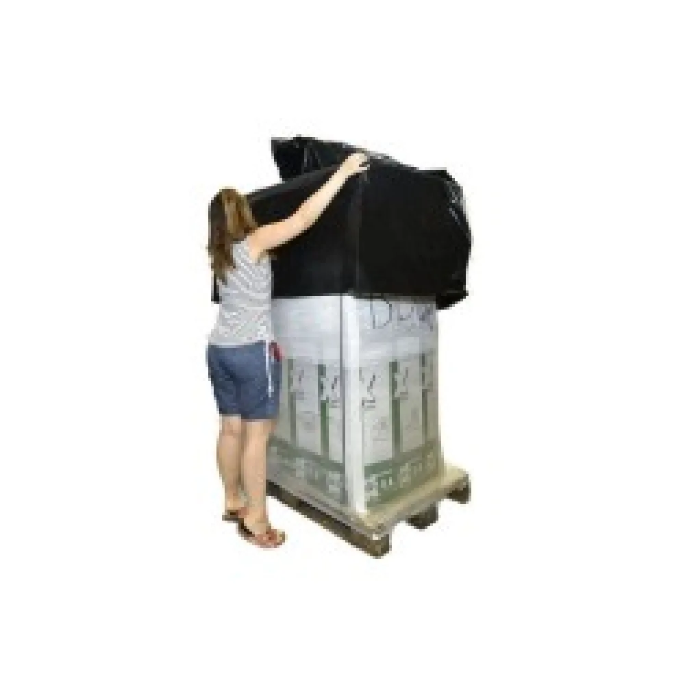 Schrumpfhaube Palettenhaube 1250+ 850x1800mm, schwarz, 125my