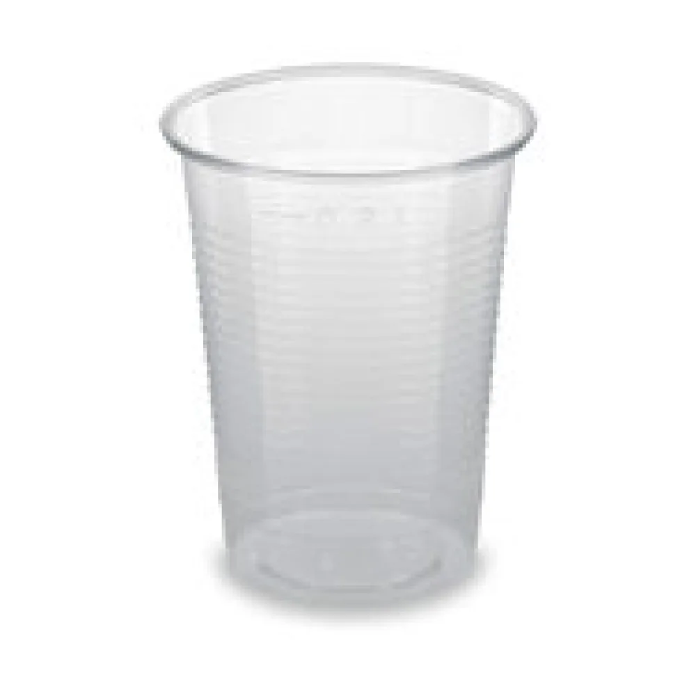 BIO Trinkbecher klar 200 ml 0,2 l aus Biokunststoff PLA o 70mm, 100 Stk.