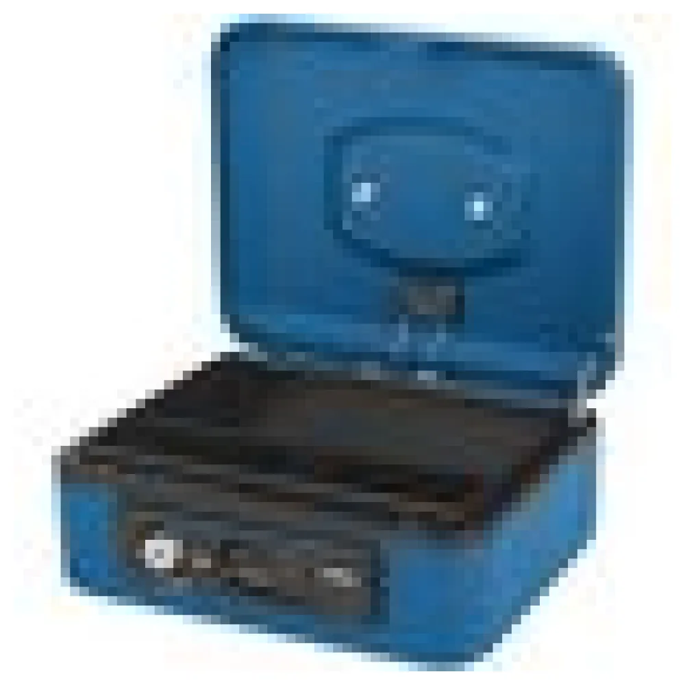 Deluxe Geldkassette mit praktischer Öffnungsfunktion 200mm, blau – Bild 4