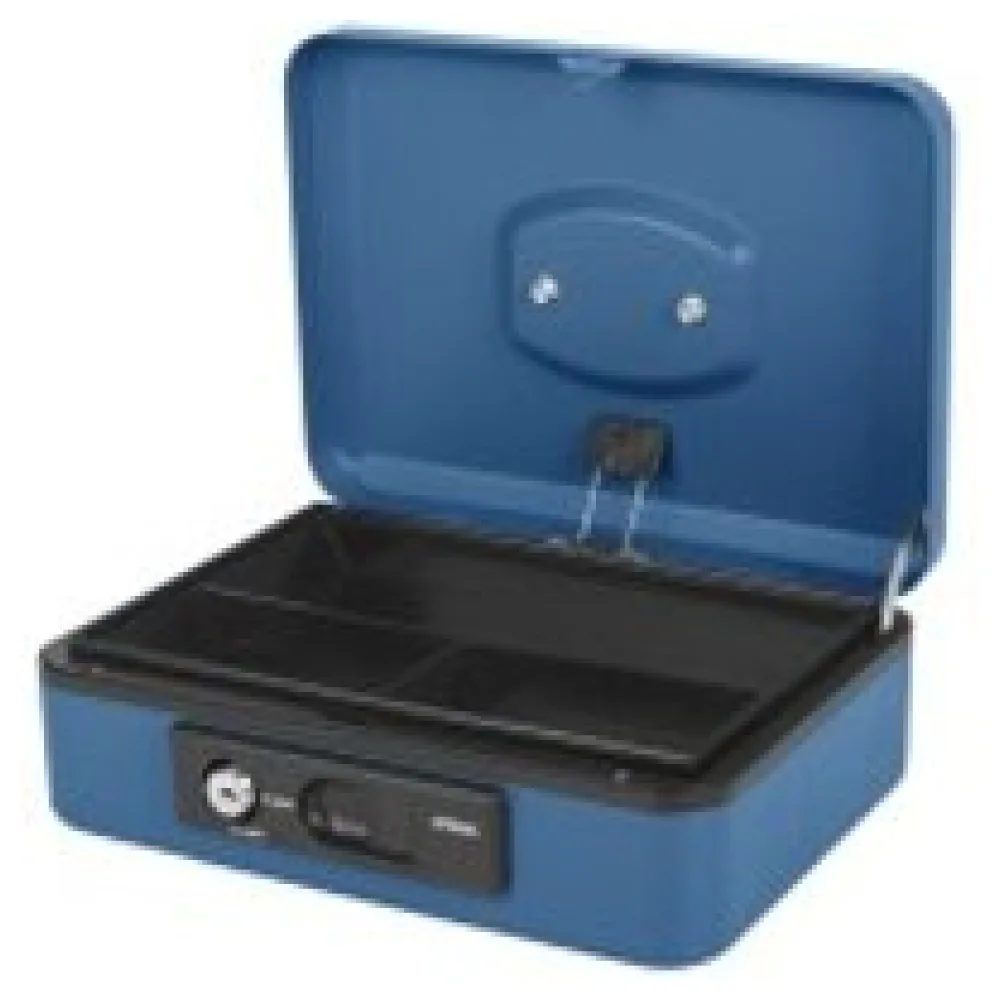 Deluxe Geldkassette mit praktischer Öffnungsfunktion 250mm, blau – Bild 3