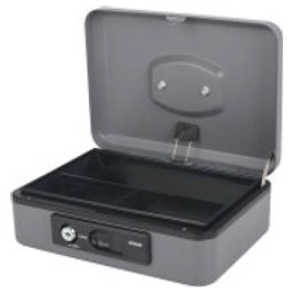 Deluxe Geldkassette mit praktischer Öffnungsfunktion 250mm, silber – Bild 3