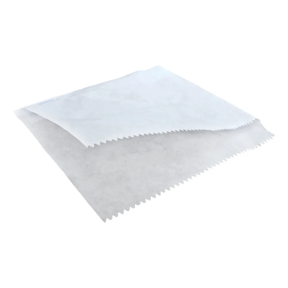 Hamburger Beutel weiss 16 x 16 cm, oben und 1x seitlich offen, 500 Stk. – Bild 2