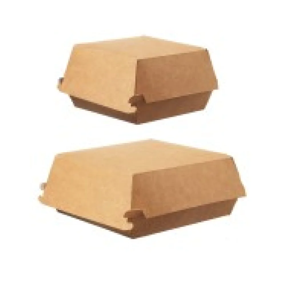 Hamburger-Box groß, Green by Nature, 145x145x80 mm, 100 Stk.